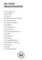 Vorschau - Präsentationen/Tafelbilder - 18 ABC-Listen für den Sachunterricht (Kartenkunde, Verkehr, Magnetismus, Computer, Energie uvm.) - Seite 1
