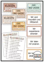 Vorschau - Poster - Klassenregeln Boho Blumen | Klassenzimmer Deko | Verhaltensregeln - Seite 2