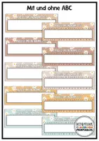 Vorschau - Mal- und Bastelvorlagen - Namensschilder Boho Blumen | Klassenzimmer Deko | Namenskärtchen - Seite 3