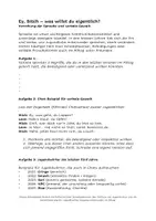 Vorschau - Arbeitsblätter - Reflexion über Sprache, Jugendsprache, verbale Gewalt - Deckblatt