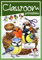 Vorschau - Mal- und Bastelvorlagen - Vögel im Garten Bastelvorlage – Sachunterricht & Kunst Grundschule Klasse 1–4 | DaZ Wortschatz | Nest & Sammelfiguren - Deckblatt