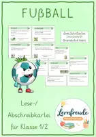 Vorschau - Stationenlernen - Fußball WM 2026 - Wissenskarteien Materialpaket für Klasse 2 - Seite 1