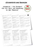 Vorschau - Arbeitsblätter - Dramatik - Die Einheit von Ort Zeit und Handlung in der Theorie (Lückentext und Übungen) - Deckblatt