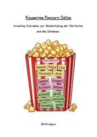 Vorschau - Anderer Materialtyp - Kreatives Schreiben - knusprige Popcorn Sätze (Wortarten) - Deckblatt