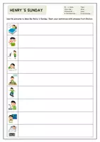 Vorschau - Arbeitsblätter - DAILY ROUTINES - Writing Exericse (3-fach differenziert) - Seite 3