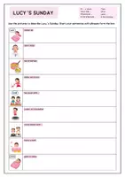 Vorschau - Arbeitsblätter - DAILY ROUTINES - Writing Exercise (3-fach differenziert) - Seite 1