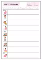 Vorschau - Arbeitsblätter - DAILY ROUTINES - Writing Exercise (3-fach differenziert) - Seite 3