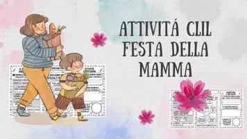 anteprima - Esercizi - Attivitá clil festa della mamma 1-2-3 - Pagina di copertina