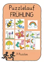 Vorschau - Spiele - Puzzlelauf Frühling (7 Puzzles zum Ausdauertraining) - Deckblatt