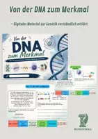 Vorschau - Interaktives Material - Von der DNA zum Merkmal – Digitales Material zur Genetik verständlich erklärt - Deckblatt