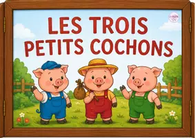 Aperçu - Préparation de séance / Séance complète - kamishibai les 3 petits cochons - Page de couverture