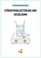 Vorschau - Arbeitsblätter - Stärkeverkleisterung und Gelbildung - Arbeitsblätter + Versuch - Deckblatt