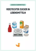 Vorschau - Arbeitsblätter - Versteckter Zucker in Lebensmitteln – Arbeitsblätter - Deckblatt