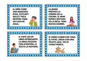Vista previa - Hojas de trabajo - TARJETAS MINI LECTURITAS - página 2