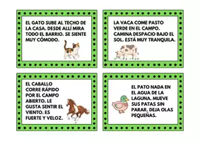 Vista previa - Hojas de trabajo - TARJETAS MINI LECTURITAS - página 3
