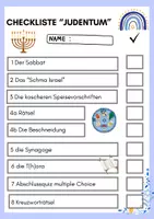 Vorschau - Unterrichtsreihen - Judentum Lerntheke, Stationsarbeit, Stationenlernen, Synagoge, Koscher - Seite 1
