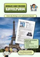Vorschau - Arbeitsblätter - Kunst verstehen: Eiffelturm | Infoblatt mit QR-Code zum interaktiven Erkunden (1 Seite PDF) - Deckblatt