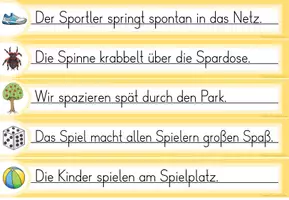 Vorschau - Arbeitsblätter - Laufdiktat Buchstabe Sp sp für die 1. Klasse - Seite 2