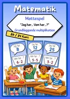förhandsvisning - Mattespel: Grundläggande multiplikation (Jag har... Vem har...?) - försättsblad