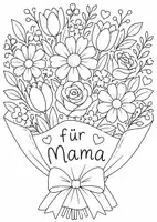 Vorschau - Arbeitsblätter - Mama ist die Beste - Ausmalbilder - Seite 3