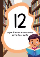 anteprima - Esercizi - Letture e comprensioni per la classe quinta - Pagina di copertina