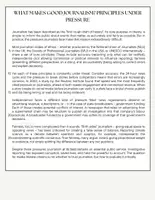 Vorschau - Stundenentwürfe - Media and literature in transition What makes good journalism Principles and pressures Englisch Abitur - Seite 1