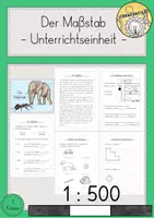 Vorschau - Stundenentwürfe - Maßstab Kartenkunde Unterrichtseinheit - Deckblatt