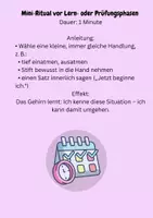 Vorschau - Bildkarten - 18 Achtsamkeitsübungen, Prüfungen, Abitur, Prüfungsangst, Achtsamkeit, mindset, Prüfungsvorbereitung - Seite 1