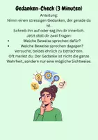 Vorschau - Bildkarten - 17 Achtsamkeitsübungen, Prüfungen, Abitur, Prüfungsangst, Tests, mindset, Achtsamkeit - Seite 3