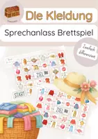 Vorschau - Spiele - DaZ - die Kleidung - Brettspiel - zweifach differenziert - Deckblatt