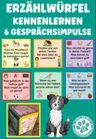 Vorschau - Spiele - Erzählwürfel Kennenlernen Schulanfang Schuljahresbeginn - Deckblatt
