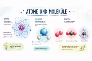 Vorschau - Arbeitsblätter - Lernposter + AB mit Fragen zum Thema "Atome und Moleküle" + Lösungsblatt + Mindmap + Infografik - Seite 2