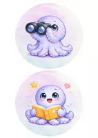 Vorschau - Poster - Icons Arbeitsformen - Noki der kleine Oktopus - Deckblatt