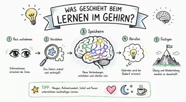 Vorschau - Arbeitsblätter - Lernposter + Arbeitsblätter zum Thema "Was geschieht beim Lernen im Gehirn?" + Lösung & MP3 + Mindmap + Infografik - Seite 2