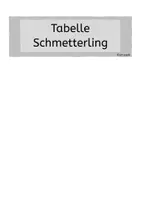 Vorschau - Fördermaterial/Inklusion - Klettmappe Schmetterling Tabelle - Seite 1