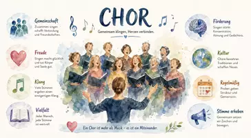 Vorschau - Arbeitsblätter - Lernposter + AB mit Fragen zum Thema "Chor" + Lösungsblatt + Mindmap + Infografik - Seite 2