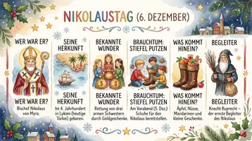 Vorschau - Arbeitsblätter - Lernposter + Arbeitsblätter zum Thema "Nikolaus" + Lösung & Fragen & MP3 + Mindmap + Infografik - Seite 2