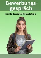 Vorschau - Arbeitsblätter - Bewerbungsgespräch - Bewerbungstraining mit Rollenspiel - Deckblatt