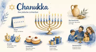 Vorschau - Arbeitsblätter - Lernposter + Arbeitsblatt "Chanukka" + Onlineübung & MP3 + Mindmap + Infografik - Seite 3