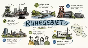 Vorschau - Arbeitsblätter - Lernposter + Arbeitsblätter zum Thema "Ruhrgebiet" + Lösung & MP3 + Mindmap + Infografiken - Seite 2