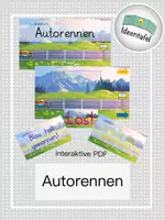 Vorschau - Interaktives Material - Digitales Autorennen _ interaktive PDF - Deckblatt