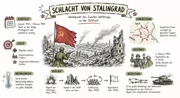 Vorschau - Arbeitsblätter - Lernposter + Arbeitsblätter zum Thema "Schlacht von Stalingrad" + Lösung & MP3 + Mindmap + Infografik - Seite 2