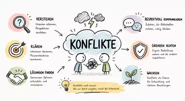 Vorschau - Arbeitsblätter - Lernposter + Arbeitsblätter zum Thema "Konflikte" + interaktive Lösung & MP3 + Mindmap + Infografik - Seite 2