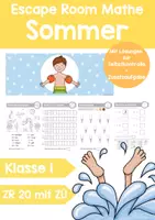 Vorschau - Arbeitsblätter - Escape Room Sommer Mathe Klasse 1 - Deckblatt