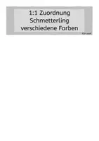 Vorschau - Fördermaterial/Inklusion - Klettmappe Schmetterling 1:1 - Seite 1