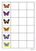 Vorschau - Fördermaterial/Inklusion - Klettmappe Schmetterling 1:1 - Seite 2