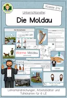 Vorschau - Unterrichtsreihen - Unterrichtsreihe: Smetana- Die Moldau (Musik Werkhören Grundschule Klasse 2-4) - Deckblatt
