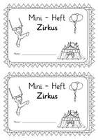 Vorschau - Arbeitsblätter - Zirkus / Anfangsunterricht: Mini-Heft (Lesen & Schreiben) - Deutsch - Kl. 1/2 - Seite 2