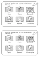 Vorschau - Arbeitsblätter - Zirkus / Anfangsunterricht: Mini-Heft (Lesen & Schreiben) - Deutsch - Kl. 1/2 - Seite 3
