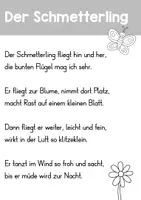 Vorschau - Text - Gedicht zum Thema Schmetterling - Seite 1